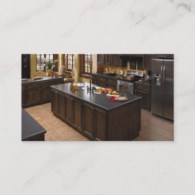 Cartão de visita do contratante da cozinha (Frente)