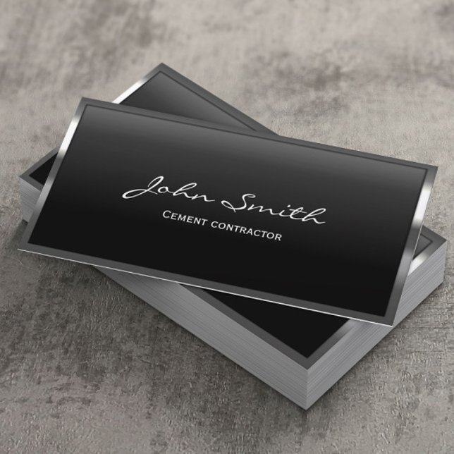 Cartão de visita do contratante de cimento de bord (Criador carregado)