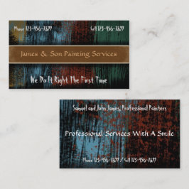 Cartão de visita do Contratante do Pintor Profissi