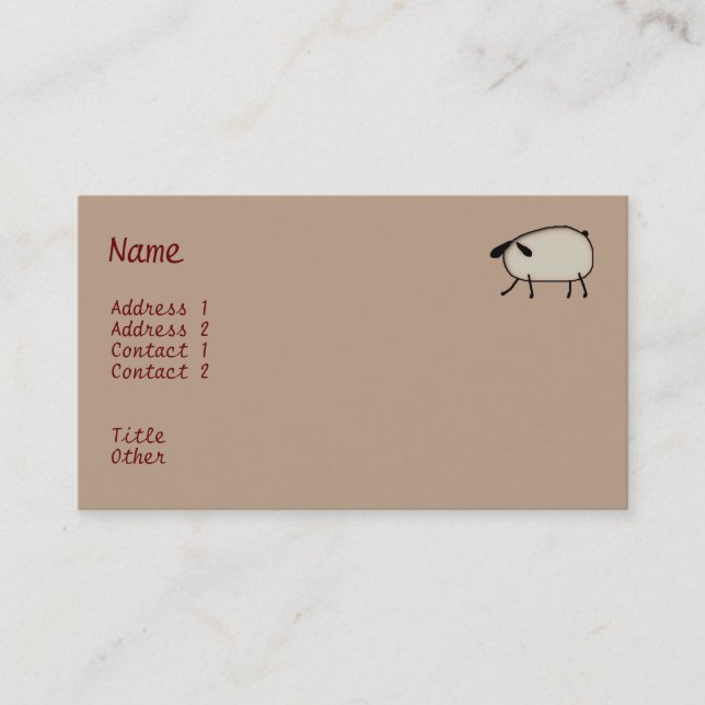 Cartão de visita do Coração Tópico (Frente)