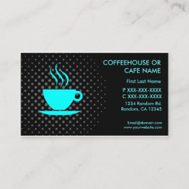 Cartão de visita do costume do café da casa do
