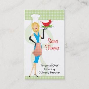 Cartão de visita do cozinhar do cozinheiro chefe