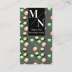 Cartão De Visita Do cozinheiro asiático do cozinheiro chefe do