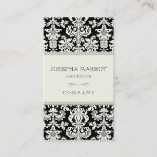 Cartão de visita do damasco