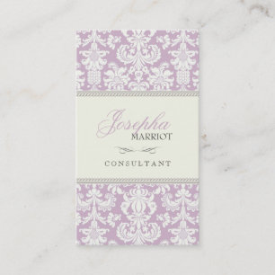 Cartão de visita do damasco