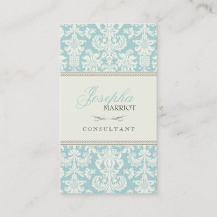 Cartão de visita do damasco