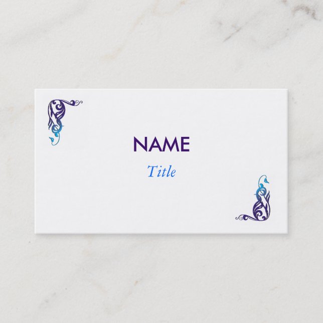 Cartão de visita do desenhista (Frente)