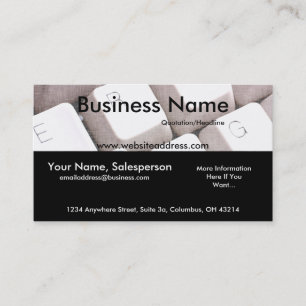 Cartão de visita do design 1 do teclado de