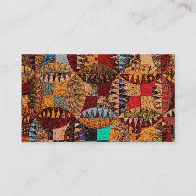 Cartão de visita do design da edredão (Frente)