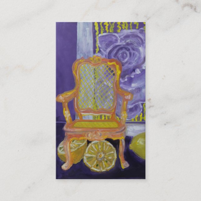 Cartão de visita do design de interiores (Frente)