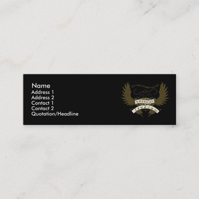 Cartão de visita do design do esforço (Frente)