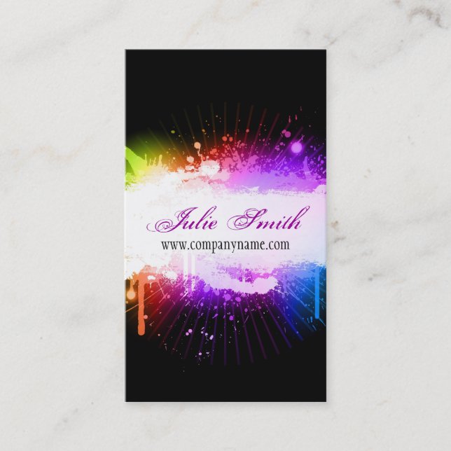 Cartão de visita do design do Grunge (Frente)