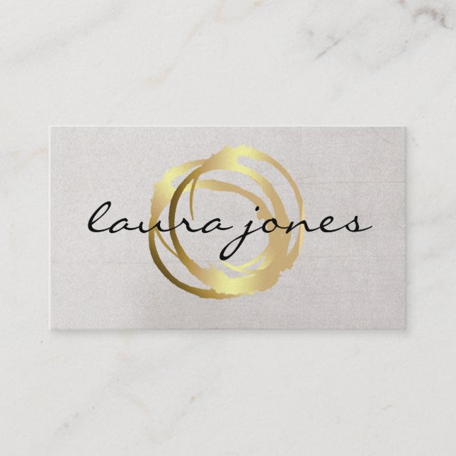 Cartão de visita do Designer de Círculos Pintados  (Frente)