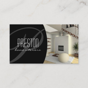 Cartão de visita do designer de interiores