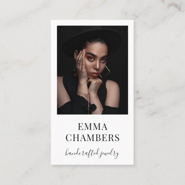 Cartão de visita do Designer de Joias (Frente)