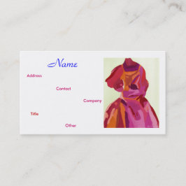 Cartão de visita do Designer de Moda Autumn II