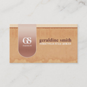 Cartão de visita do Designer de Moda Grunge do Est