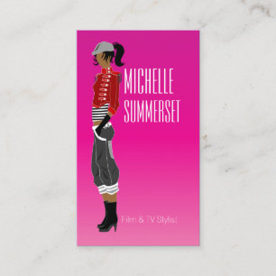 Cartão de visita do Designer de Moda Stylist