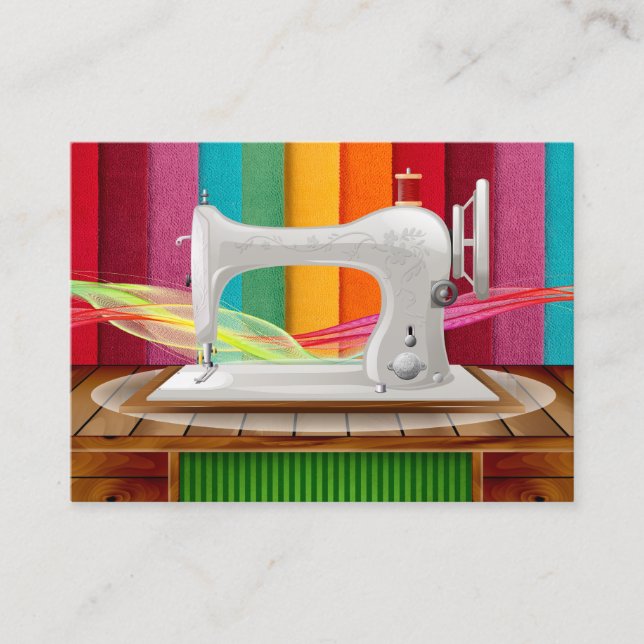 Cartão de visita do Designer de Seamstress de Cost (Frente)