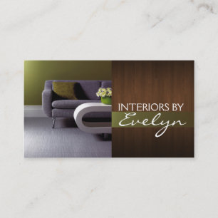 Cartão de visita do Designer Externo Interior