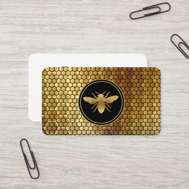 Cartão de visita do Detentor de Abelhas de Fazenda (Frente/Verso In Situ)