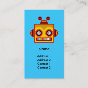 Cartão de visita do divertimento do robô da abelha