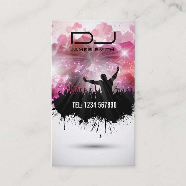 Cartão de visita do DJ (Frente)