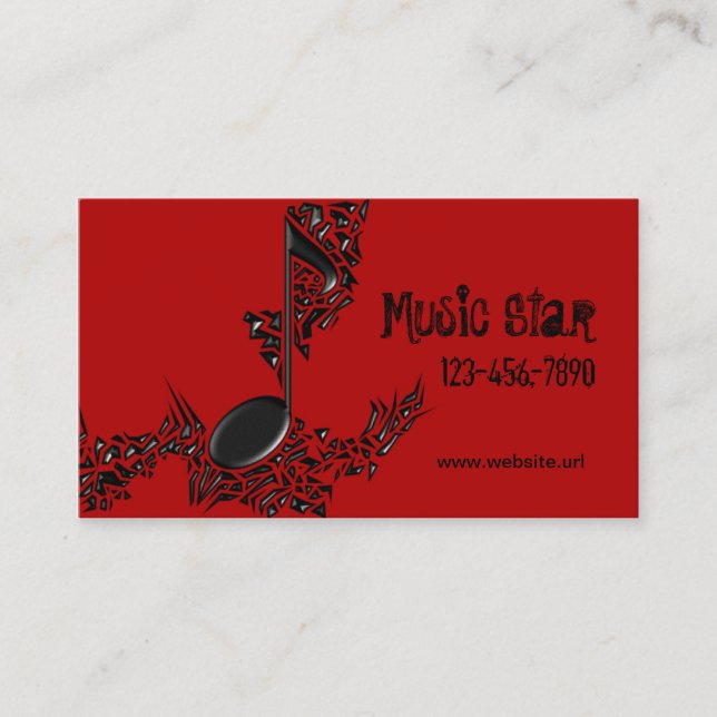 Cartão de visita do DJ (Frente)