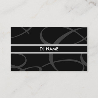 Cartão de visita do DJ