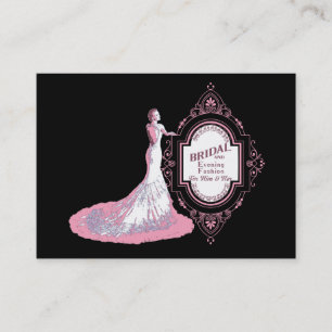 Cartão de visita do ~ do BOUTIQUE do CASAMENTO