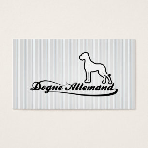 Cartão de visita do Dogue Alemão