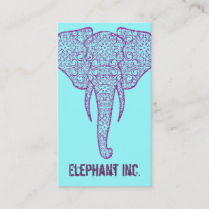Cartão de visita do elefante da paz de StellaRoot