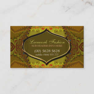 Cartão de visita do Elegante de Moda Florestal