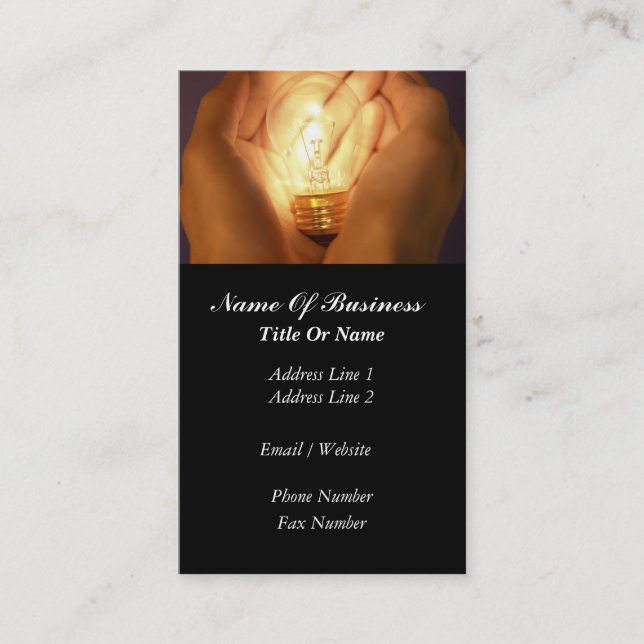 Cartão de visita do eletricista (Frente)