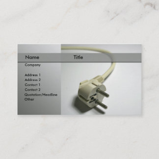 cartão de visita do eletricista