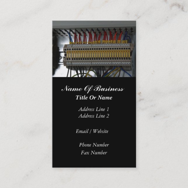 Cartão de visita do eletricista (Frente)