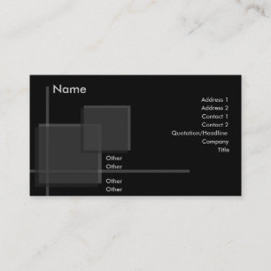 Cartão de visita do elevado desempenho