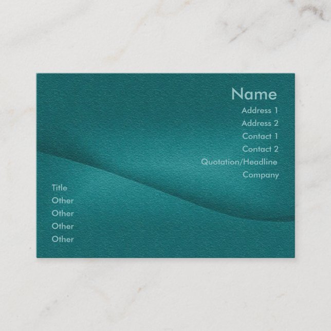 Cartão de visita do equilíbrio (Frente)