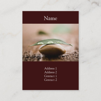 Cartão de visita do equilíbrio