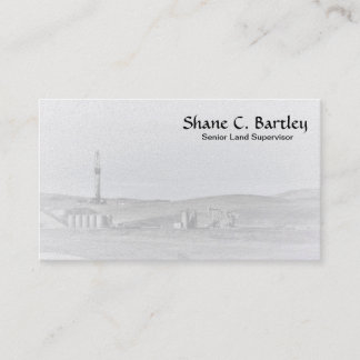 Cartão de visita do equipamento de perfuração e