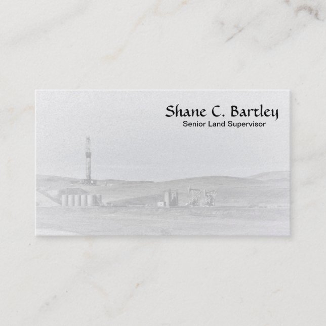 Cartão de visita do equipamento de perfuração e (Frente)