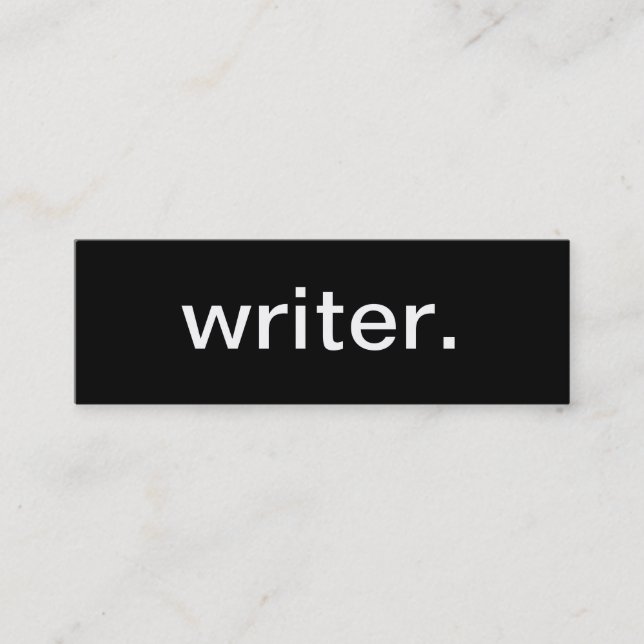 Cartão de visita do escritor (Frente)