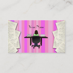 Cartão de visita do escritor de Techical