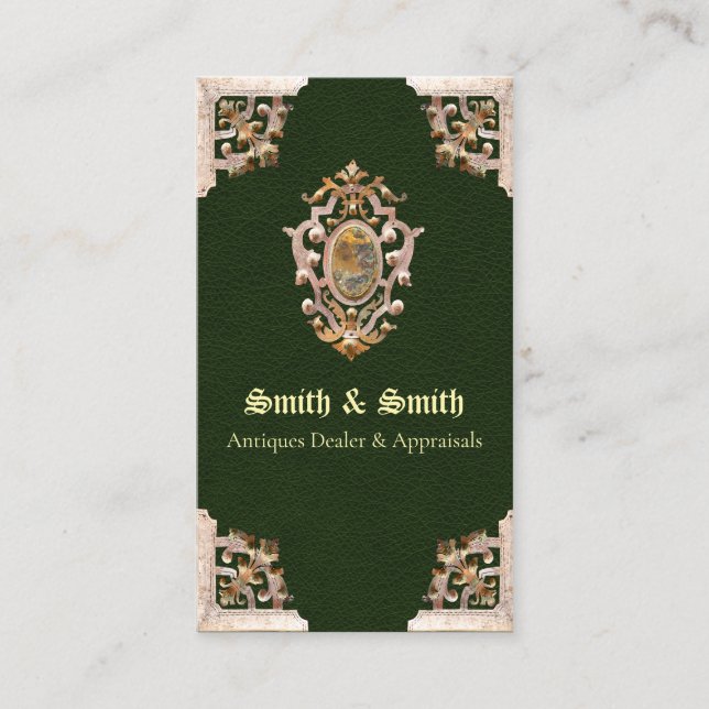 Cartão de visita do estilo antigo do renascimento  (Frente)