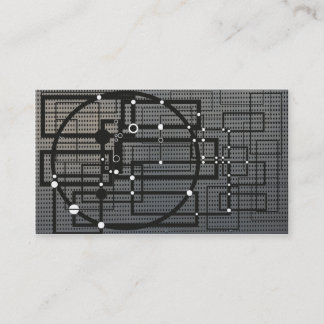 Cartão de visita do estilo da engenharia