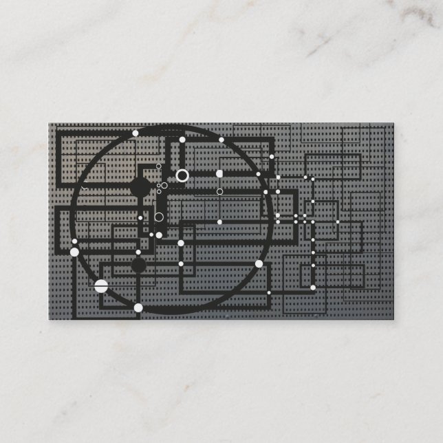 Cartão de visita do estilo da engenharia (Frente)
