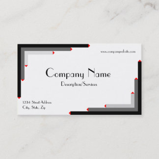 Cartão de visita do estilo de Deco