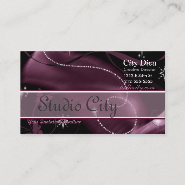 Cartão de visita do estúdio (Frente)