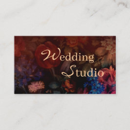 Cartão de Visita do Estúdio de Casamento Floral Es
