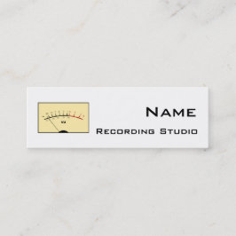 Cartão de visita do Estúdio de Gravação